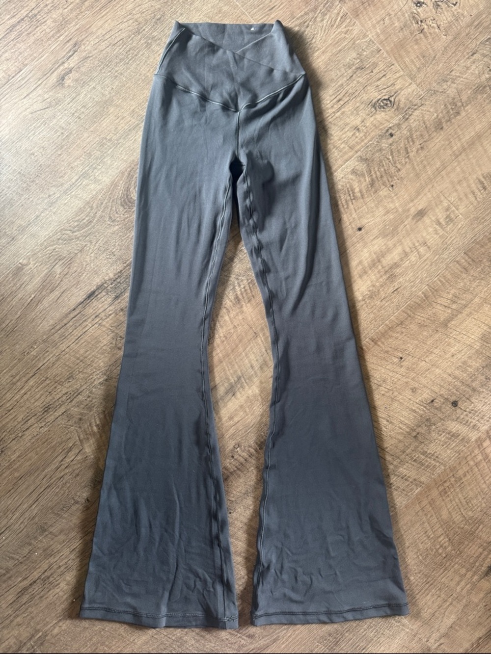 aerie High-Waist Flare Leggings - Gray